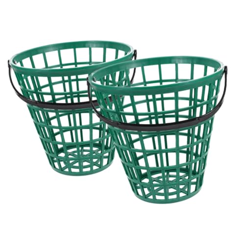 Sosoport 2 piezas Cesta de Golf Portátil para Bolas Contenedor Ligero y Resistente para Recogida Rápida y Almacenamiento Campo de Golf de Unidades