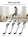 Samsung Jet 90 Cordless Stick Vacuum Long Lasting Battery and 200 Air Watt Suction Power, Complete with Telescopic Pipe, Titan Silver