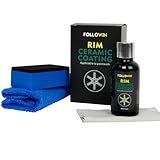 FOLLOWIN Wheel Rim Ceramic Coating,Repels Brake Dust and Dirt,Stain & Water Repellent,Advanced Hydrophobic Rim Ceramic Coating for Wheels 30ml