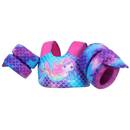 Gogokids Baby Schwimmweste mit Schwimmflügeln für 15-30 kg, EN 13138-1 Zertifizierte Schwimmhilfe für Kinder von 2-6 Jahren, Schwimmnudel für Kleinkinder mit Armflügeln für Pool, Strand & Schwimm