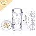 BORN PRETTY Valentine's Day Nail Stamping Art Set-2Pcs Image Template Black White Stamping Nail Polish with 1Pc Jelly Clear Stamper