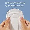 Rael Incontinence Liners for Women, Organic Cotton Cover, Postpartum Essential, Moderate Absorbency, Bladder Control, 4-Layer Core with Leak Guard Technology (Long, 72 Count)