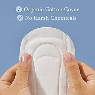 Rael Incontinence Liners for Women, Organic Cotton Cover, Postpartum Essential, Moderate Absorbency, Bladder Control, 4-Layer Core with Leak Guard Technology (Long, 72 Count)