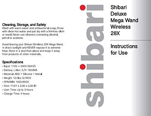 Shibari Deluxe Mega Vibrator, Extra Large Adult Sex Toy Clitoral Stimulator, Wireless Sextoy Waterproof Massage Wand, 28 Modes Of Vibrations, Personal Clitoris Massager, Vibrators For Women (Pink) #TOP3