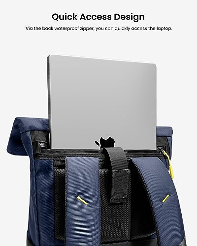 Image of tomtoc Roll Top Laptop Backpack, Lightweight, Water-Resistant Commute Expandable Casual Daypack
