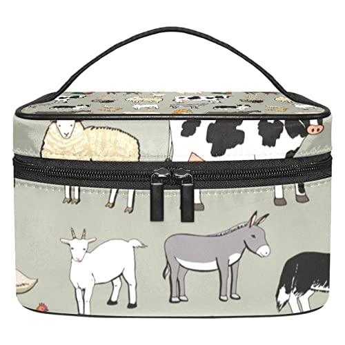 Trousse de Maquillage Animaux de la Ferme - Cadeau Voyage Idéal