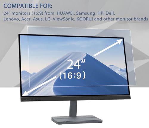 Protector de pantalla de bloqueo de luz azul 24" evita fatiga 2
