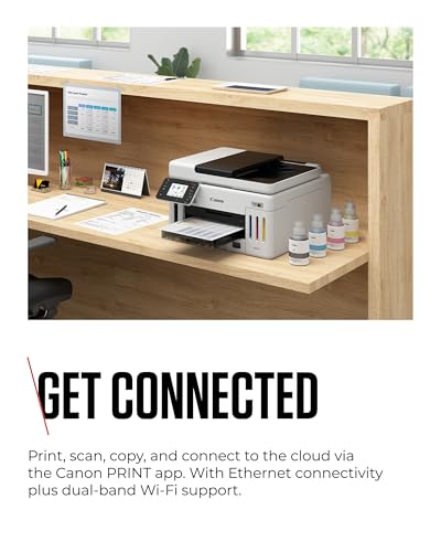 Canon MAXIFY GX6150 Compact Office Printer - Colour Printers & Scanners All-in-One Wireless | MegaTank Inkjet Printer, Copier, Scanner | Wi-Fi, Ethernet & USB Connectivity - Image 6