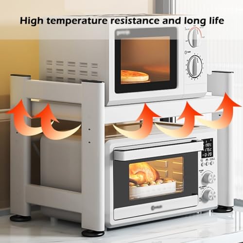 Support de rangement extensible micro-ondes et étagère de comptoir vaisselle - 6