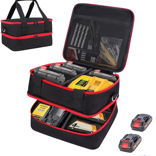 Milwaukee M18 M12 Battery & Charger Storage Case