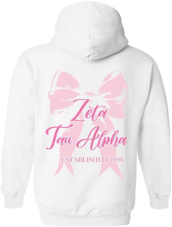 Zeta Tau Alpha Hoodie - Zeta Pink Ribbon Sweatshirt