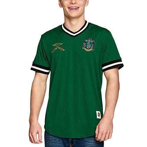 Camiseta para Hombre de Harry Potter Slytherin Quidditch Team Jersey Green -...