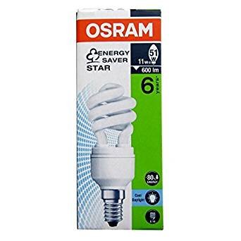 1x OSRAM 600LM Duluxstar Mini Twist E14 Mini