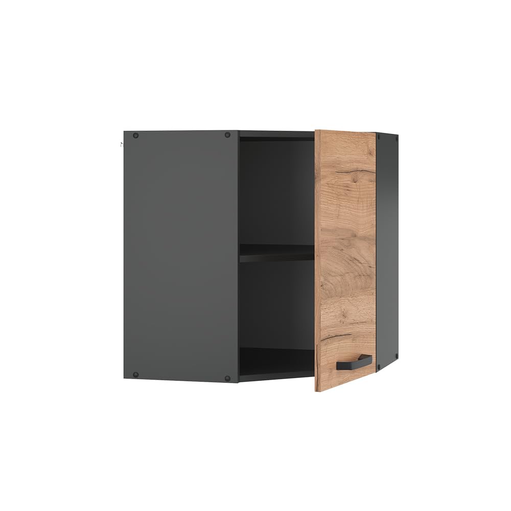 Vicco Mobile angolare da cucina R-Line, Rovere dorato, 57 cm, per la libera combinazione all'interno di sistemi cucina modulari