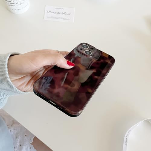 XQAGU Cute Phone Case for iPhone 16 Pro Max Case Amber Leopard Full Camera Protective Slim Shockproof Aesthetic-Brown Amber by XQAGU - Used condition - Image 7