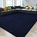 Gifeas Large Ultra Soft Modern Area Rugs for Living Room Bedroom, 5x8 Feet Navy Blue Thickened Memory Foam Indoor Solid Minimalist Carpets, Non-Slip Comfy Rug for Boys Girls Nursery Room Home Decor