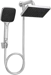 Chuveiro De Parede Quadrado Com Desviador Flex Cromado - Deca