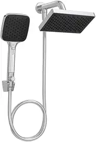 Chuveiro De Parede Quadrado Com Desviador Flex Cromado - Deca