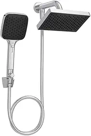 Chuveiro De Parede Quadrado Com Desviador Flex Cromado - Deca