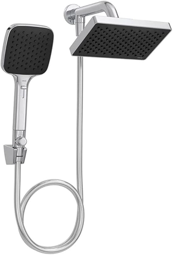 Chuveiro De Parede Quadrado Com Desviador Flex Cromado - Deca