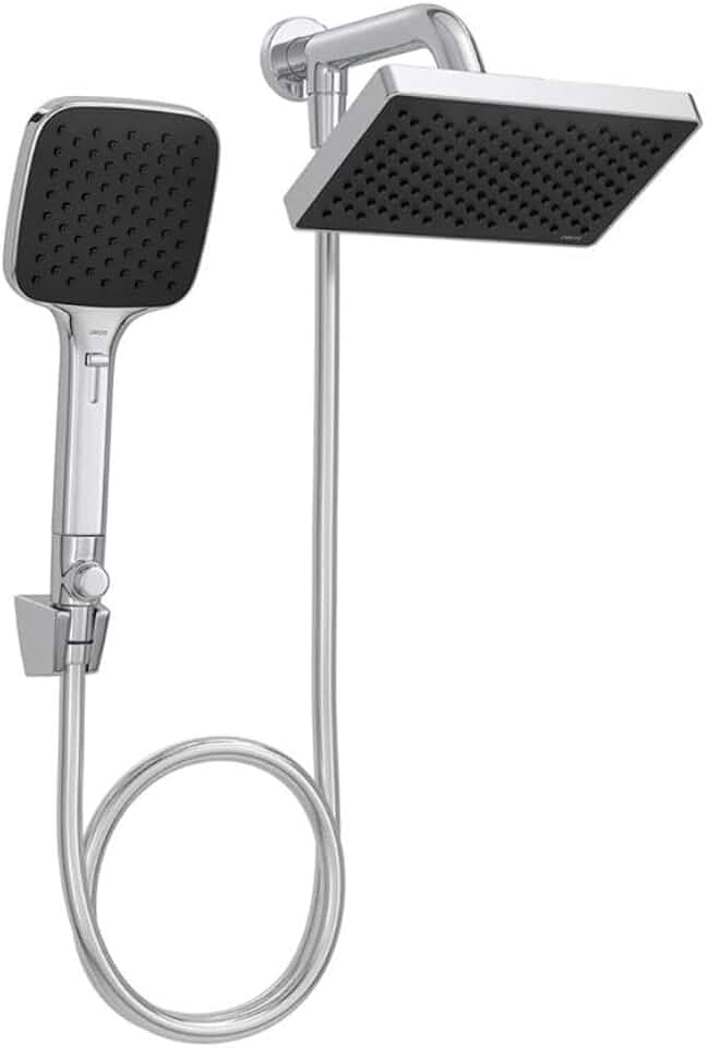 Chuveiro De Parede Quadrado Com Desviador Flex Cromado - Deca