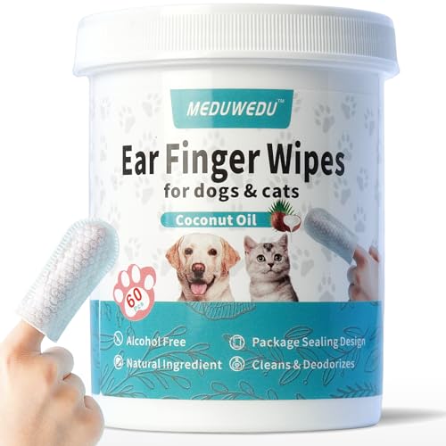 MEDUWEDU Pet Ear Wipes for cats and dogs
