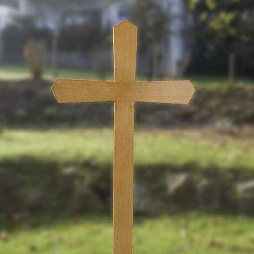 Preisvergleich Produktbild Grabkreuz, 155cm x 60cm angespitzt