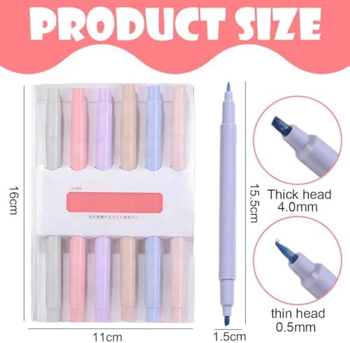 IEBTWN Bibel Highlighter 6er Set 6 Farben Textmarker für Bibel