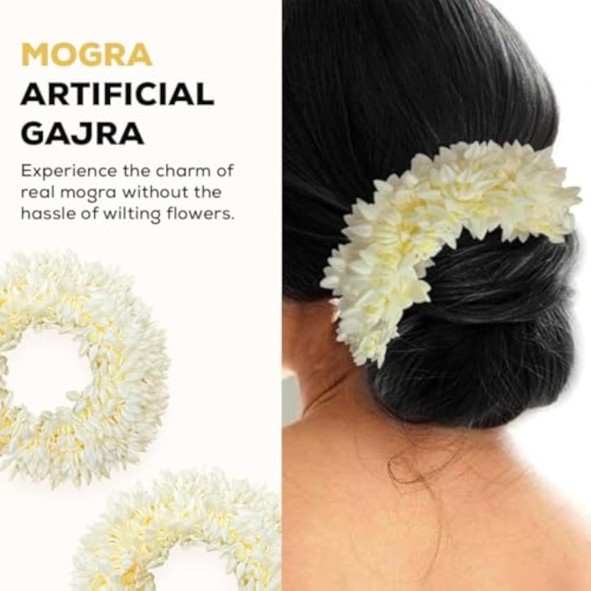 Mogra Artificial Gajra for Hair Buns & Braids