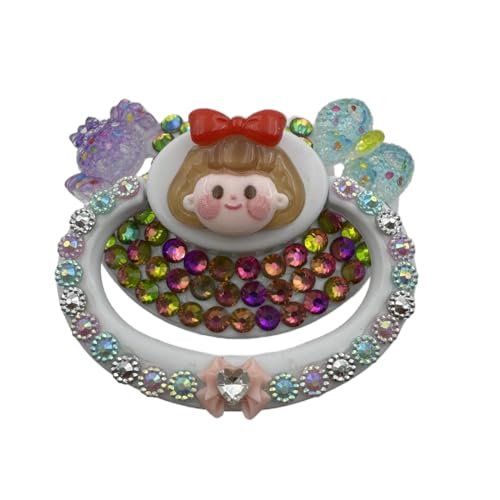 Handmade Adult-Sized Pacifiers with Big Shield - Adorable Patterns (White)