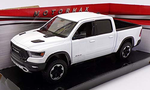Dodge RAM 1500 Crew Cab Rebel 2019, Maßstab 1:24, weiß