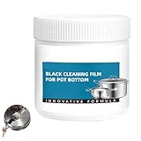 Potente pasta di rimozione dei residui bruciati per pentole, pulitore potente multi-scopo per materiale per pentole, bersagli macchie nere dure e grasso (1PC)