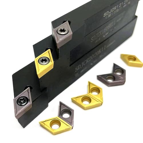 Juego de Porta Herramientas para Torno SDJCR1212H11 con 10 Insertos miniatura 5