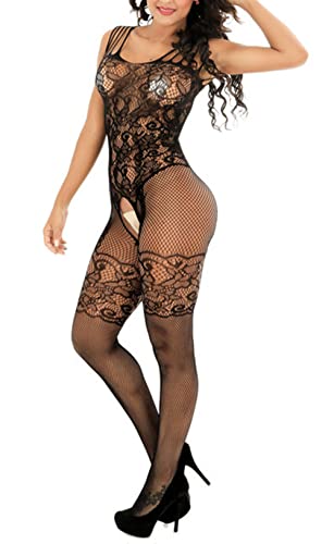 Lingerie Erothique Sexy Dos Nu Une Pièce Bas sous-vêtements Babydolls Découpée Bodysuit Ensemble Lingerie Teddy Body et Porte-Jarretelles Dentelle Nuisette Cover