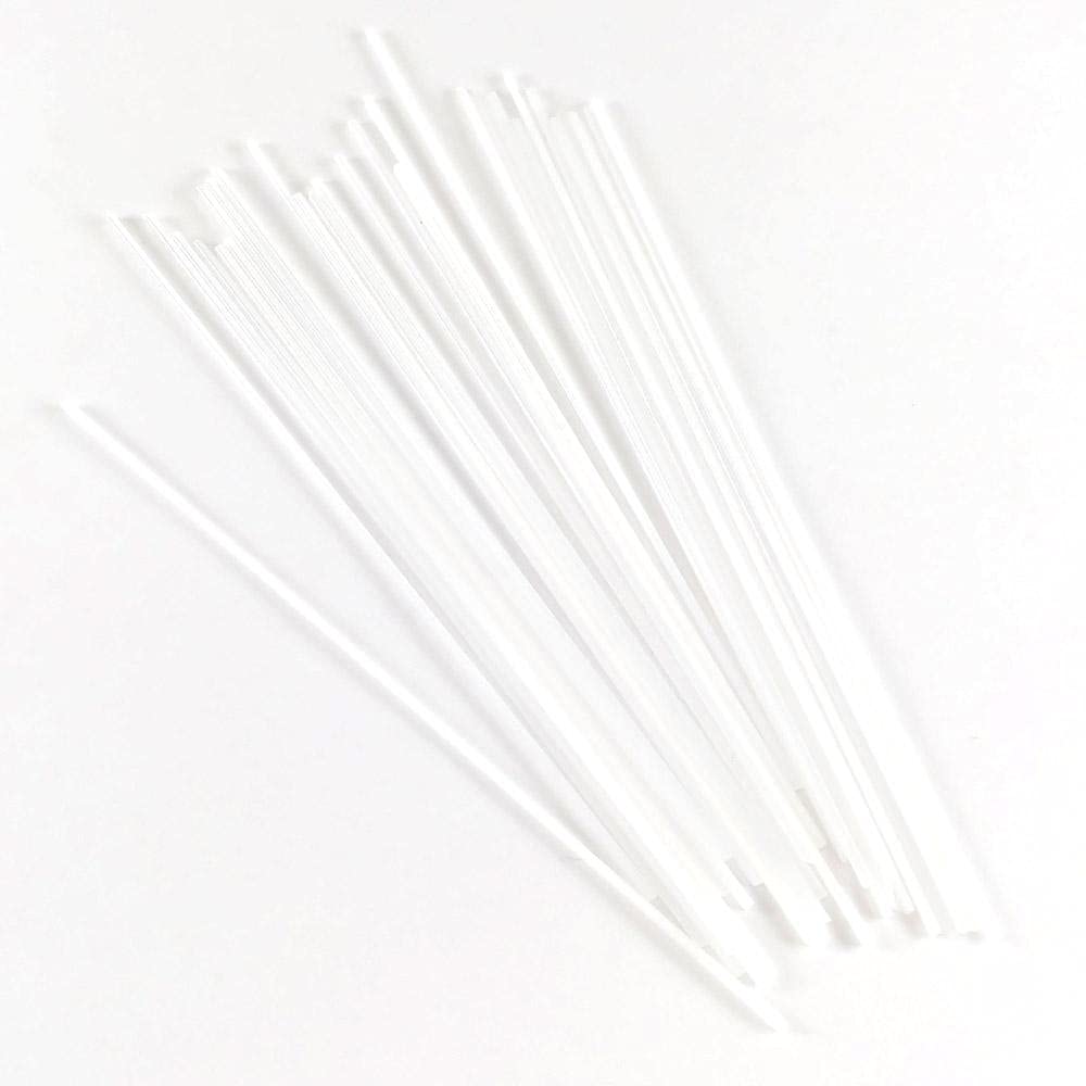 Glacial Art Glass White Opal COE 96 Stringer Sample - S-200-96 Oceanside Glass Stringer