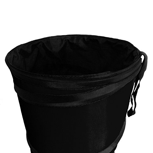 Fh Group Automotive Waterproof Portable Collapsible Large Trash Can Garbage Container Fits Most Cars, Suvs, And Trucks Black #TOP2
