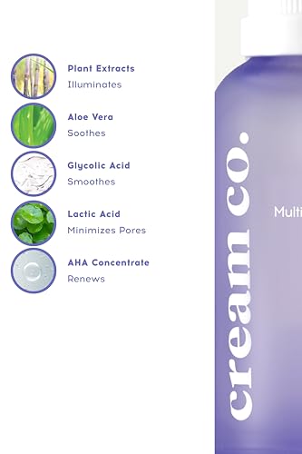 cream co. 30ml AHA Complex Serum, Contains Glycolic Acid & Lactic Acid Gentle AHA Serum, Enhances Skin Elasticity - Image 4