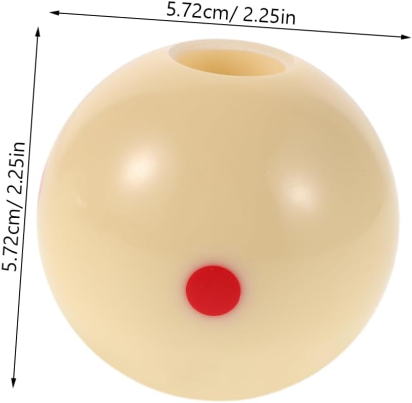 Kisangel Snooker Cue Training Ball Enhanced Throughhole Design for Billiards Stroke Correction Lightweight Portable Tool for Practice and Skill Development