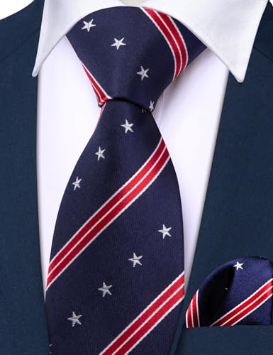 Image of Barry.Wang Boys Ties School Pre-Tied Kids Necktie Handkerchief Clip Set Uniforms Child Ties for 8-14 Years Wedding Party