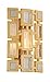 Corbett Lighting 223-11 Motif-Wall Sconce-Gold Leaf Finish with Polished Stainless Accents-Clear Handmade Italian Glass