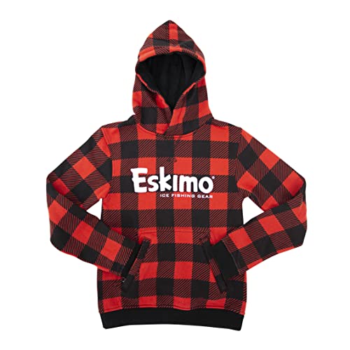 Eskimo Kids' Plaid Cotton Hoodie