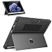 MoKo Case Compatible with Microsoft Surface Pro 11, Surface Pro 10, Surface Pro 9 13 Inch, All-in-One Protective Rugged Cover with Hand Strap, Compatible with Type Cover Keyboard, Black