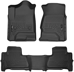 Husky Liners Weatherbeater Series | Front & 2nd Seat Floor Liners - Black | 99211 | Fits 2015-2020 Chevrolet Suburban/GMC Yukon XL 3 Pcs