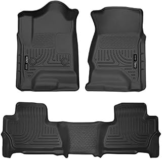 Husky Liners 99201 Black Weatherbeater Front & 2nd Seat Floor Liners Fits 2015-2019
