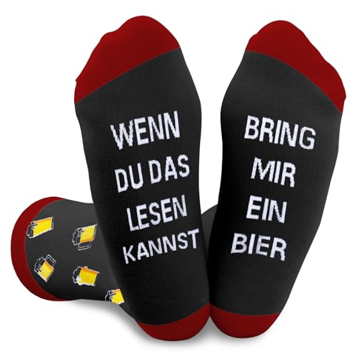 Oktoberfest Geschenk, Bier Socken,Bier Oktoberfest Socken Geschenke für Männer Bierliebhaber Herren Papa Vater Mama Mutter Oma Opa Großeltern Tante Onkel Bruder...