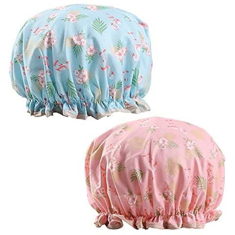 Waterproof Flamingo Shower Caps for Women Cover