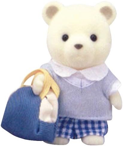 Amazon シルバニアファミリー 学校 ようちえんシリーズ 留学生 シロクマ の男の子 S 105 きせかえ人形 ハウス おもちゃ