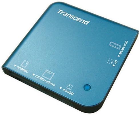 Transcend Japan TS-RD13B 13-in-1 Multi-Card Reader (USB 2.0), Blue