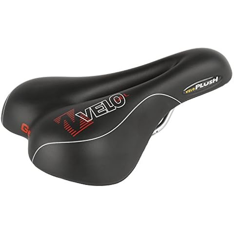 Velo Plush Gel Saddle with Deep Channel Design Cover