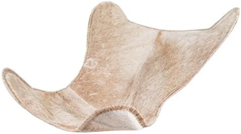 Classic Cover Cowhide Leather BKF Butterfly Chair - Only Cover. (Beige)